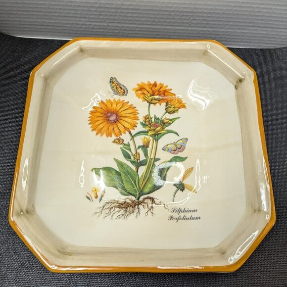 Due Torri Italy Ceramic Serving Plate Platter Rectangular 11" Vintage Ceramics - Picture 6 of 6